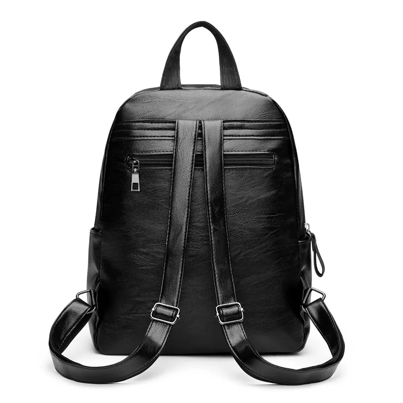 Toposhine новые женские PU роскошные рюкзаки Mochila Feminina простой рюкзак на молнии большой емкости Рюкзаки для путешествий и отдыха