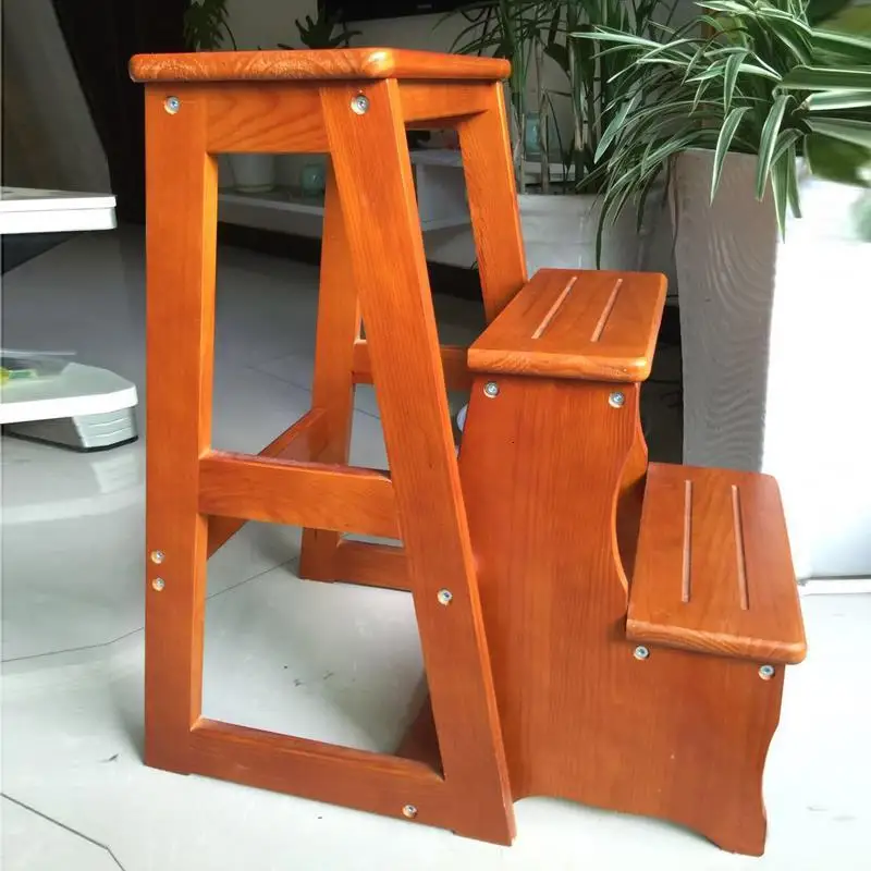 MODEL L Табурет Cocina Banco складной стул Escalera Plegable Ванная комната для пожилых людей дерево Escaleta Merdiven Escabeau стул лестница - Цвет: MODEL L
