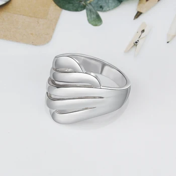 

Personalized 925 Sterling Silver Stacking Ring Custom Engraved 5 Names Rings Promise Bands For Mommy Family Gift