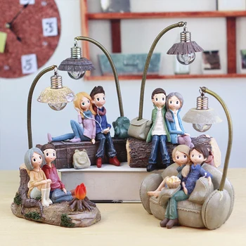 

Cute Cartoon Night Lamp Resin Children's Lamp Bedroom Nightlight Child LED Night Light for Boy Girl Kids Xmas Creative Gift