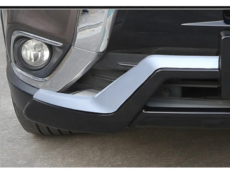 Высокое качество автомобильный Стайлинг пластик Передний+ Задний бампер протектор для Mitsubishi Outlander