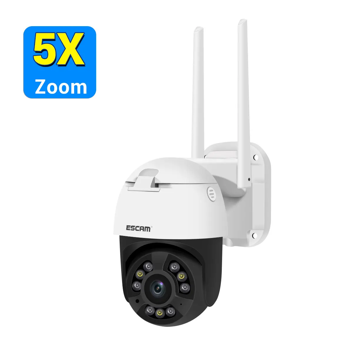 ESCAM QF558 5MP iCsee Onvif 5X Zoom  Full Color NightVision IP Camera Wireless PTZ AI Humanoid Detection Home Security Alarm images - 6