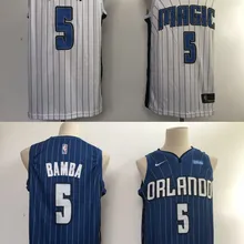 A+++ Качественная мужская футболка для взрослых#5 Mohamed Bamba Jersey Orlando