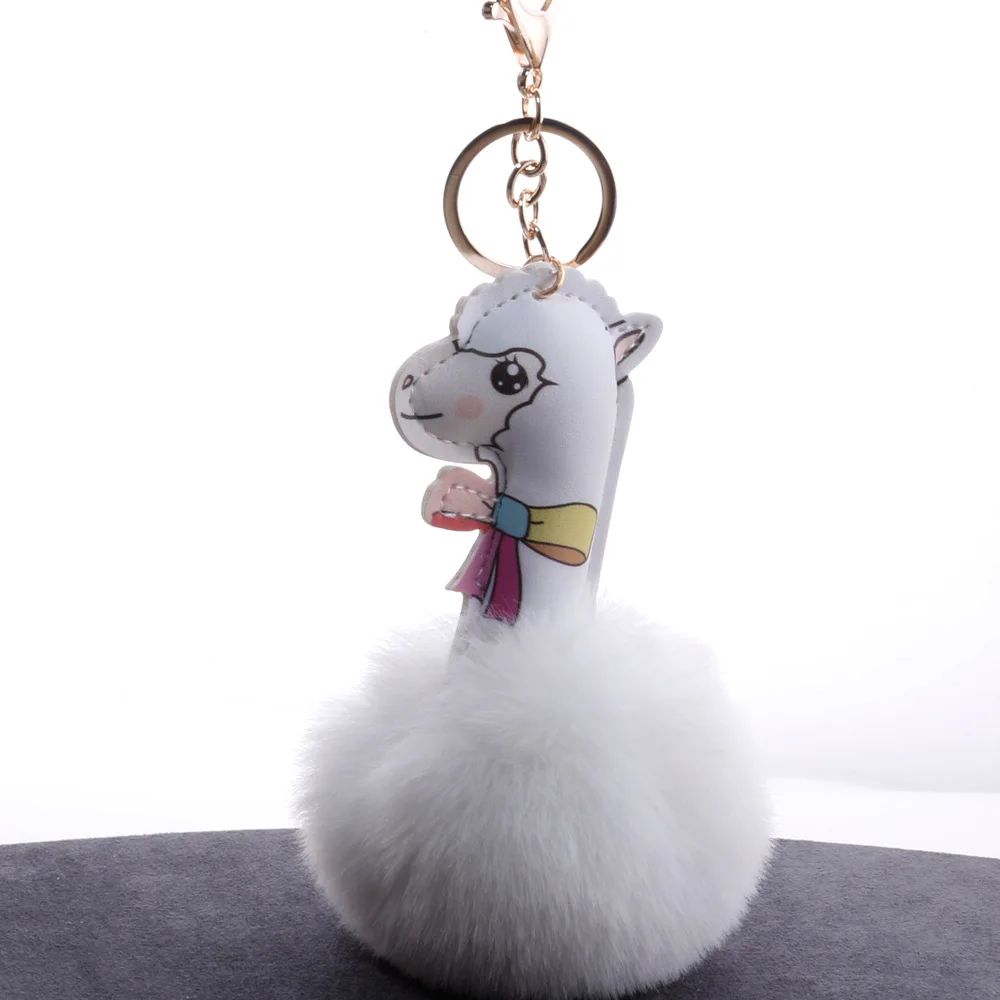Маленький брелок овца пушистый шар подвеска милый мультфильм животных сумка аксессуары автомобильный висячий орнамент маленькие подарки
