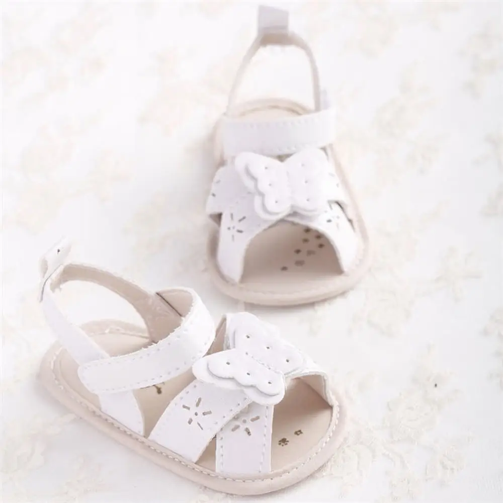 newborn white sandals