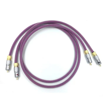 

HI-End Gold-plated Signal Line Hi-end CD Amplifier Interconnect 2RCA to 2RCA Male Audio Cable