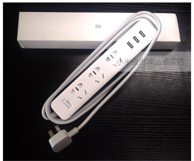 Xiaomi power strip power Strip Outlet XMCXB01QM Быстрая зарядка 3 USB разъем коммутационная панель Out 250V 10A 2500W 1,8 M длина