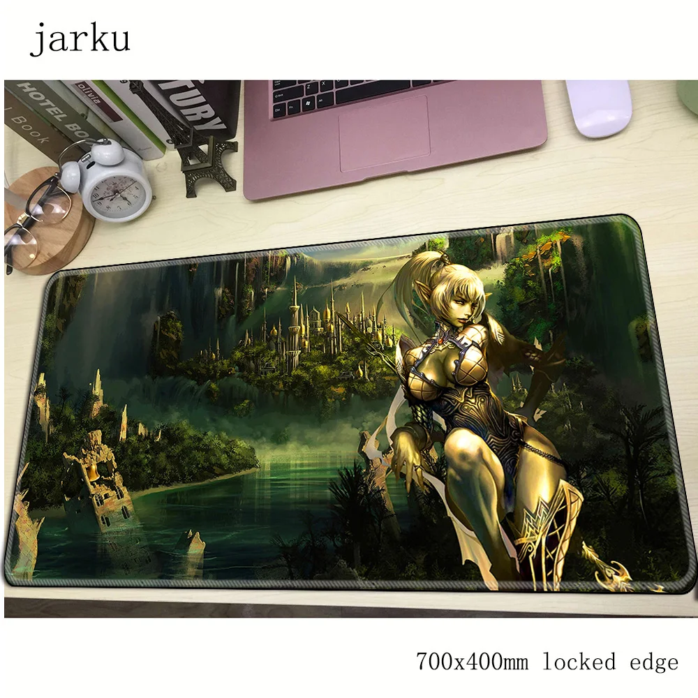 Lineage 2 геймерский коврик для мыши 700x400X3 мм игровой коврик для мыши большой куполообразной ноутбук аксессуары для ПК ноутбук padmouse эргономичный коврик