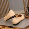 Shoes Woman Basic Pumps 2022 Two Color Splicing Classic Bow Ballet Work Shoe Large Size Tweed Low Heels Fashion Women Shoes Pump ► Photo 2/6