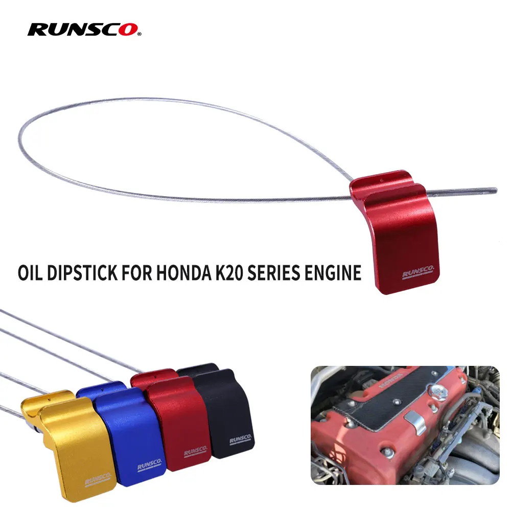 Car Billet Oil Dipstick For Honda Civic Engine K20 K20a K20a2 K20z1