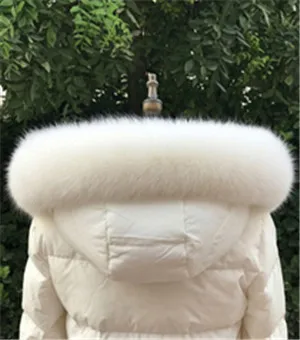 15 Genuine Fox Fur Scarves Collar Winter Natural Real Fox Fur Collar Scarf for Women coat Warm Hood Fur Scarf shawl Female - Цвет: 15