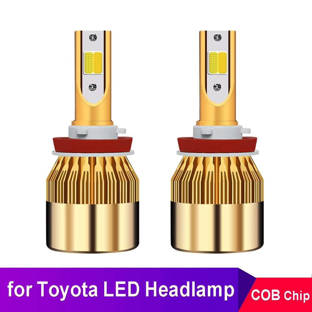 2x 9005 9006 H11 H7 H4 LED Lamps Car LED Headlight Bulbs For Toyota