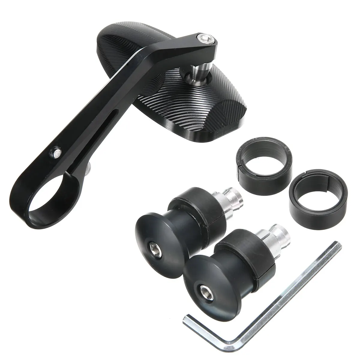 For Triumph Speed Triple 2pcs CNC Motorcycle Bar End Rearview Side Mirror Balck Aluminium Mayitr