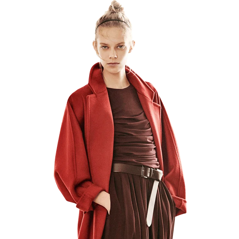 

New fashionable cashmere overcoat in autumn and winter