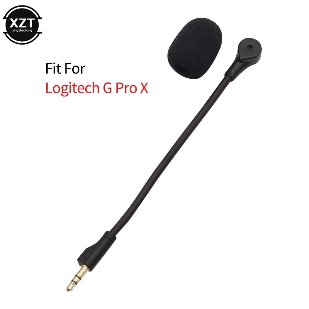 Replacement Game Mic Boom 3.5mm Microphone for Logitech G Pro X for Steelseies E-Sports Game Headset Gaming Headphones Mic 