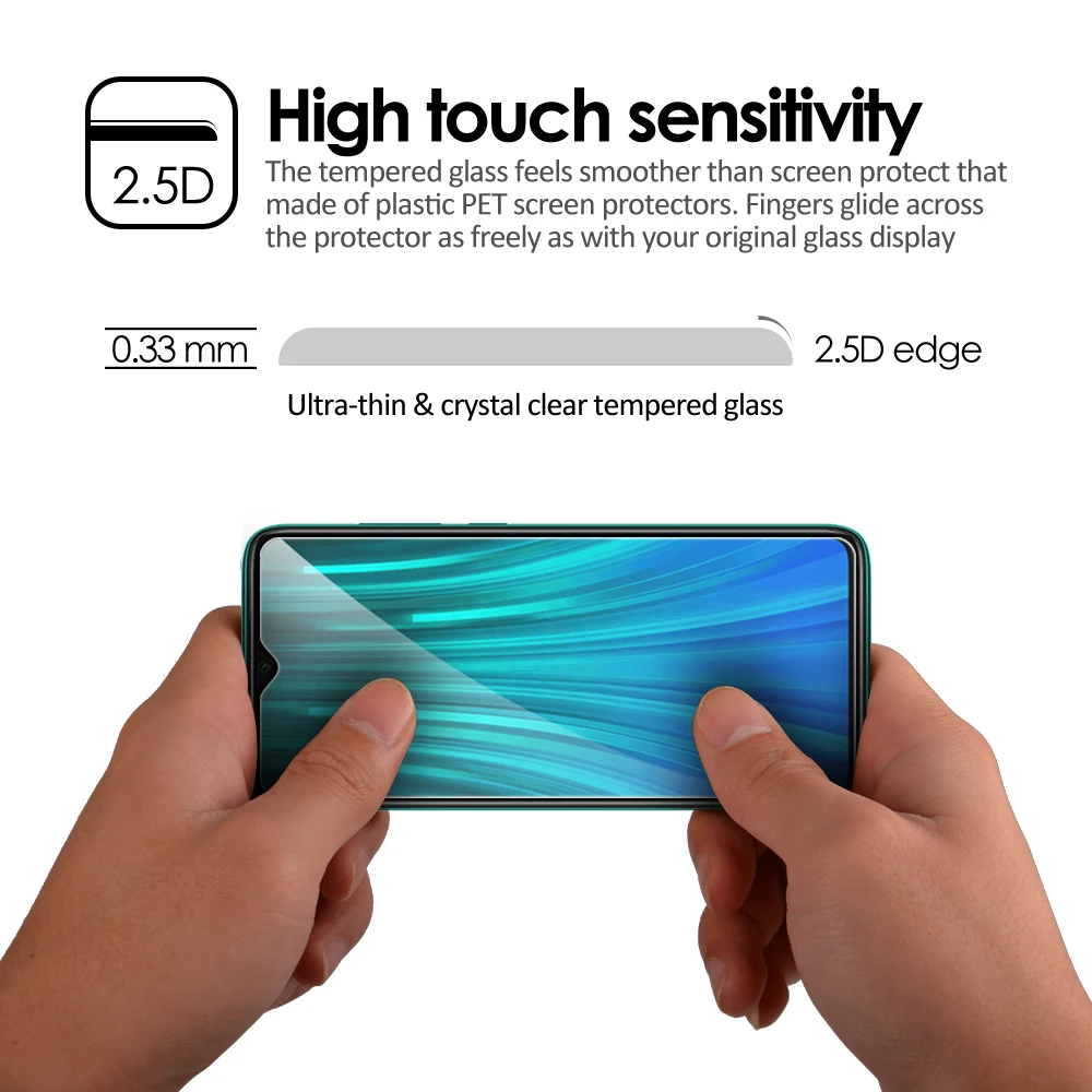 10 шт. Защитное стекло для экрана Xiaomi Redmi Note 8 Pro закаленное стекло 9H 3D Защитная пленка для Xiaomi Redmi 8 Redmi 8A пленка
