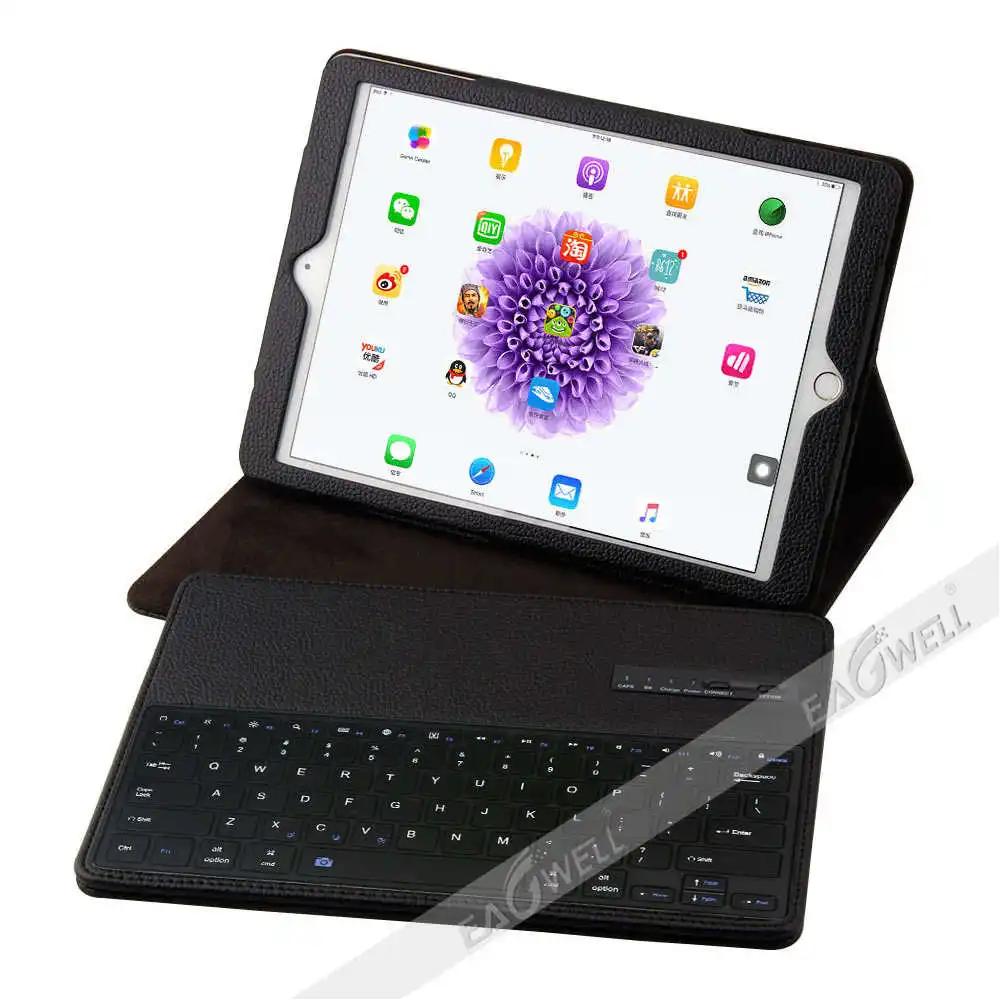Беспроводная Bluetooth клавиатура чехол для планшета для iPad Pro 12,9 / чехол из искусственной кожи Litchi чехол-подставка для iPad Pro 12,9