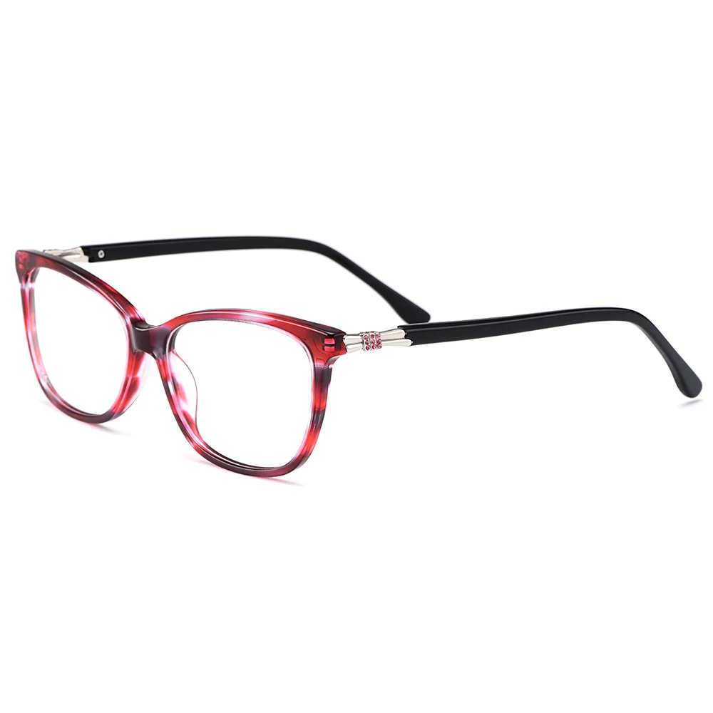 Gmei, оптические ацетатные женские очки, оправа, женские Овальные очки по рецепту, очки для близорукости, оптические оправы, полная оправа, очки M22001 - Цвет оправы: C5