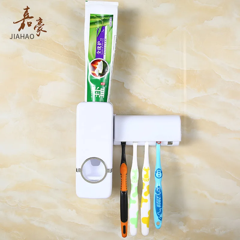 Пластик Автоматический Дозатор зубной пасты пробивка отверстий ленивый полностью автоматическое выдавливание зубной пасты машина Зубная щётка Комплект полок