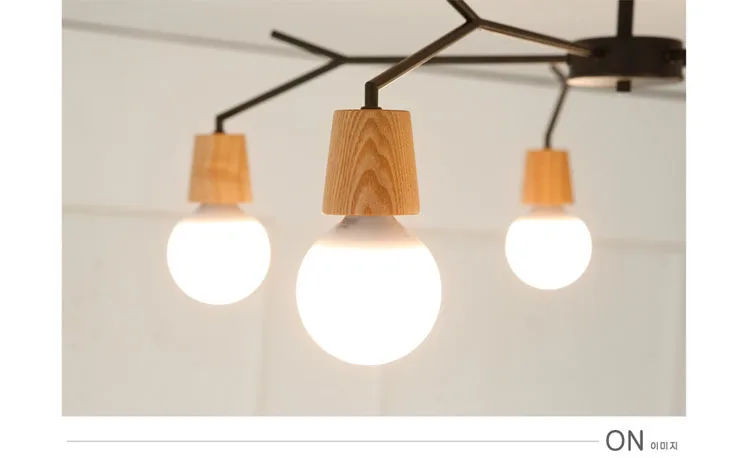 Скандинавский деревянный LEDLustre подвесные светильники для гостиной, спальни, для домашнего декора, промышленное освещение, ретро, Крытый подвесной светильник