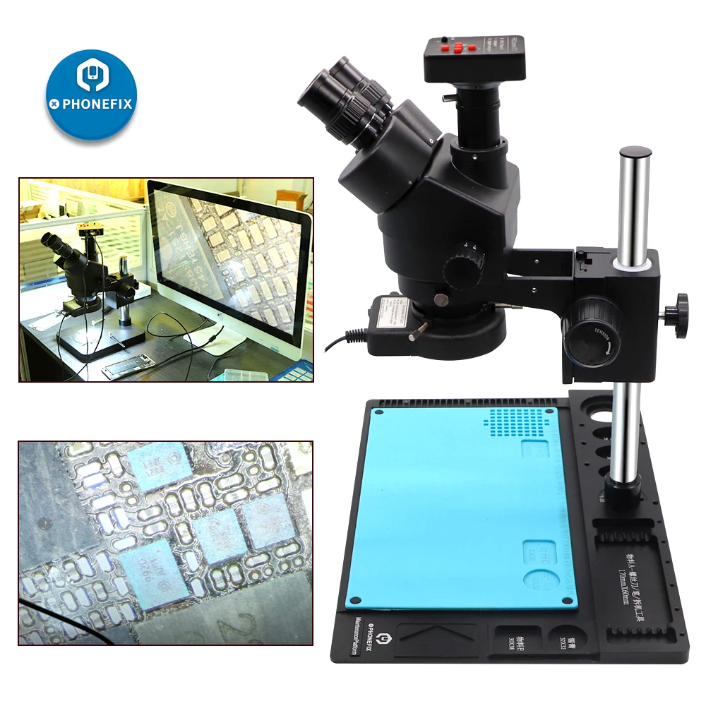 3.5X-90X черный Тринокулярный стереомикроскоп 14MP 16MP 21MP HDMI цифровая камера микроскоп для телефона пайки микроскоп