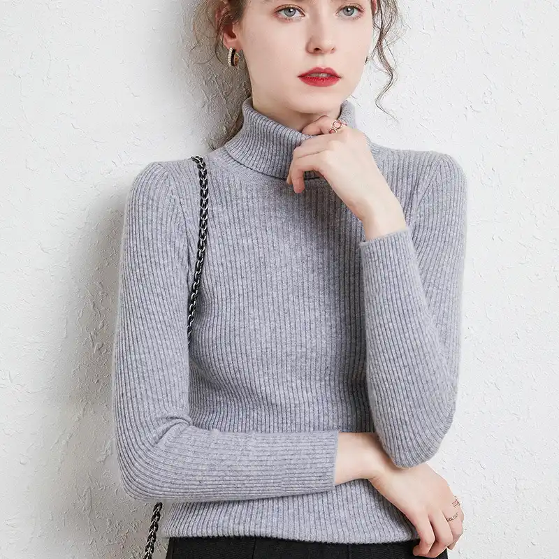 collared shirt under sweater girl