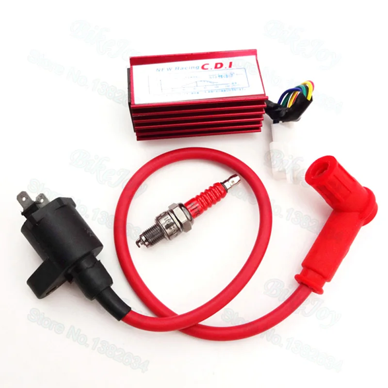 Гоночная катушка зажигания и 5 pin AC CDI и A7TC Свеча зажигания для 50 70 90cc 110cc 125cc 140cc 150cc 160cc двигателя питбайк ATV Quad