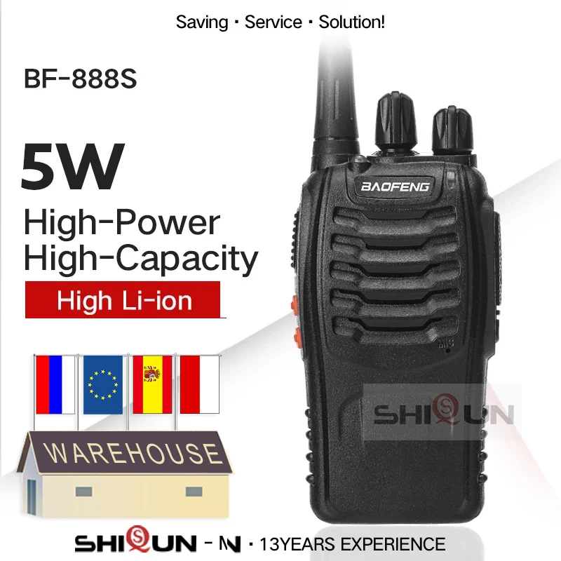 1/2/3/4/6 шт. портативная рация Baofeng UHF 400-470 МГц 888s | Мобильные телефоны и аксессуары