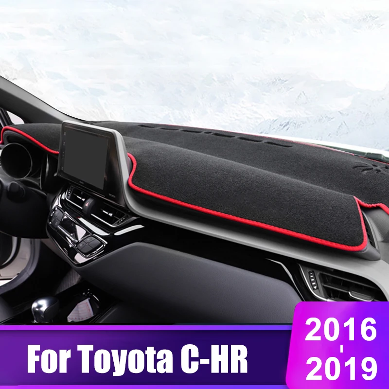 

For Toyota CHR C HR C-HR 2016 2017 2018 2019 Car Dashboard Cover Mats Avoid Light Pad Instrument Platform Desk Carpets