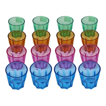 

16PCS 160Ml Unbreakable Premium Juice Plastic Tumbler - Plastic Cups - Dishwasher Safe