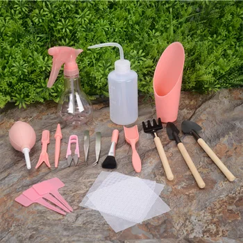 

12pcs 16pcs Succulent Planting Watering Plastic Mini DIY Tool Bonsai Pruning Seedling Transplanting Home Garden Planter Kit