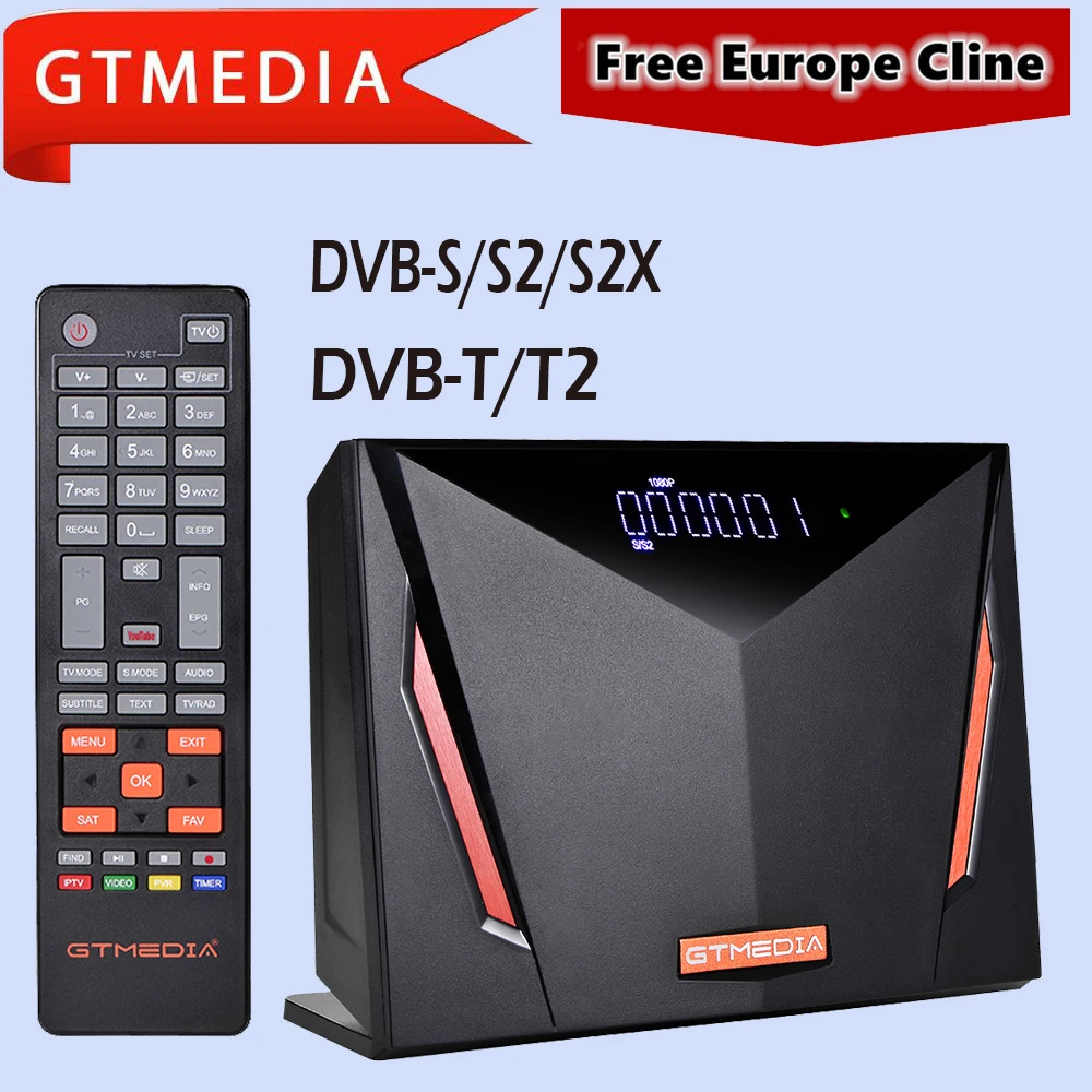 Новый спутниковый ТВ-приемник GTmedia V8UHD обновленный Freesat V9 Super DVB-T/T2/S/S2 с европейской