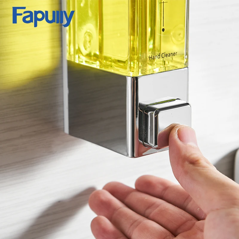 Настенный дозатор жидкого мыла 250 мм черный хромированный|soap dispenser|liquid soap
