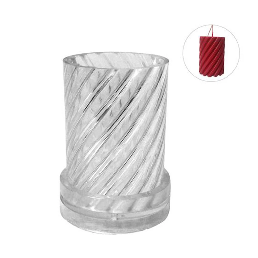 DIY свеча Мыло Ремесло спиральная цилиндрическая форма круговая спираль Пластиковая форма ароматическая свечная форма ручной работы инструменты
