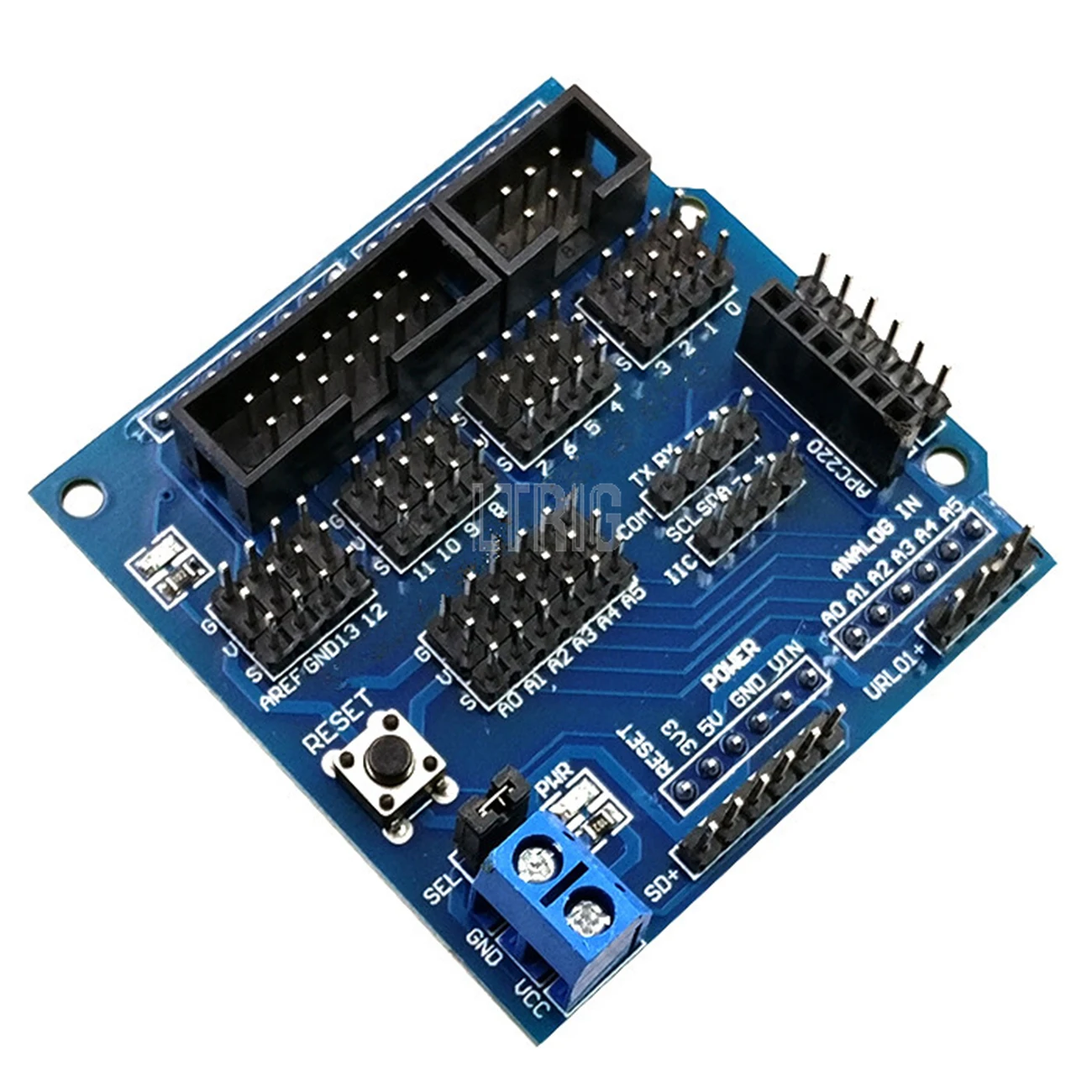 

LTRIG пользовательский 1 шт. для V5 Датчик Щит расширения платы для arduino электронных строительных блоков аксессуары для роботов Плата расширения