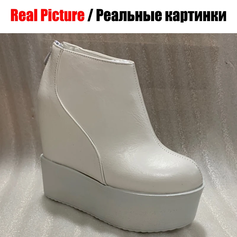 DORATASIA женские ботинки увеличивающие рост на платформе 7 см 2020|Полусапожки| |