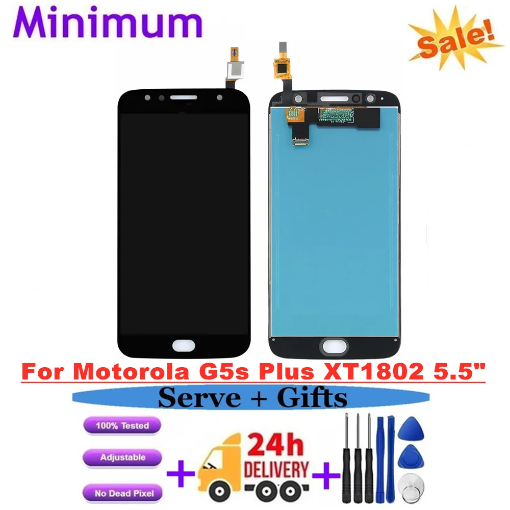 ЖК-дисплей с дигитайзером сенсорного экрана для Motorola Moto G5s Plus XT1802 XT1803 XT1805 5 дюйма