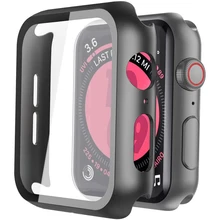 Protecteur d'écran en verre trempé, pour Apple Watch 6 5 4 3 2 44mm 40mm 42mm 38mm iwatch, Film de Protection