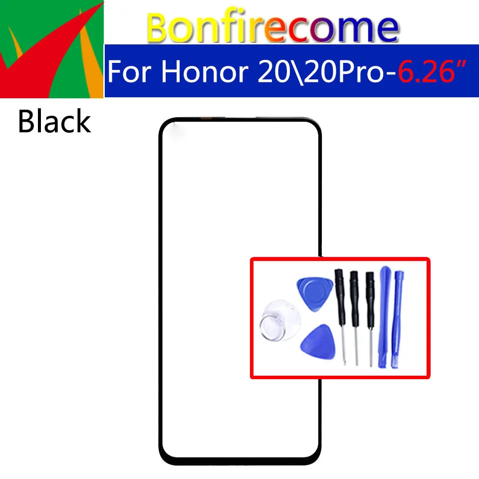 Для Honor 20 YAL AL00 TL00 L21 Передний сенсорный экран стеклянный Внешний объектив для Pro