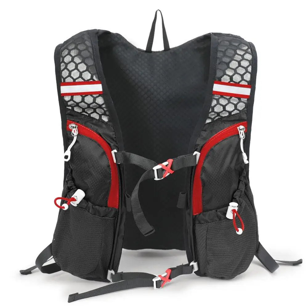 Открытый рюкзак для велоспорта, 5л, сумка для бега, женский, мужской жилет для бега, гидратационный рюкзак, спортивный, походный, для верховой езды, рюкзак, сумка для воды, бутылка