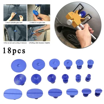 

18pcs/Set Car Body Paintless Dent Repair Tool Gasket Puller Reinforced Plastic