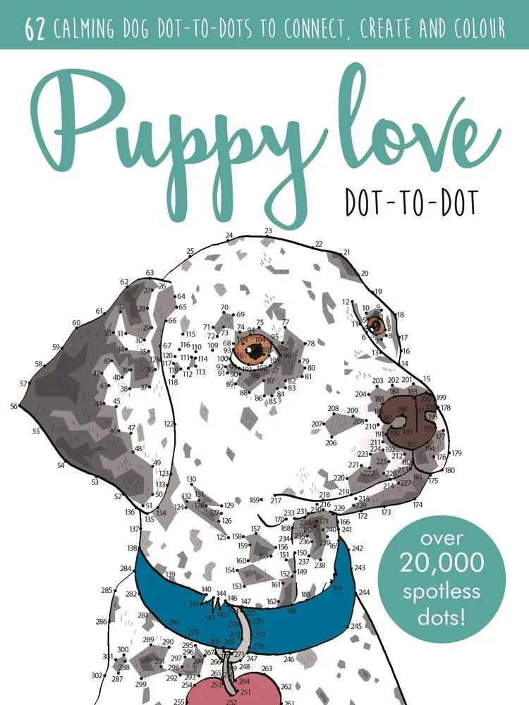 Щенок любовь Dot-to-Dot (взрослый окраска/активность)-Расслабление стресса |