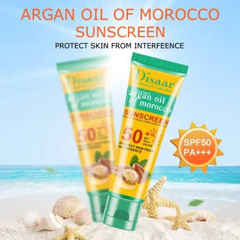 

Protective Cream SPF50 PA+++ Sunscreen Argan Oil Moisturizing Repair Damaged Skin Anti-Aging Sunblock Sun Cream For Body Face