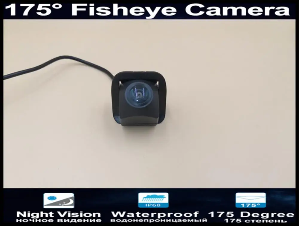 175 градусов 1080P MCCD рыбий глаз Starlight автомобильная парковочная камера заднего вида для Toyota Alphard Vellfire 2007- Автомобильная камера заднего вида