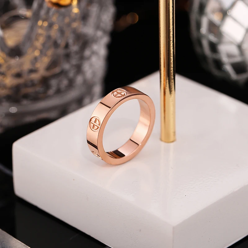 Screw Rings Phillips Nail Shape Women Jewelry Size 5 To 10