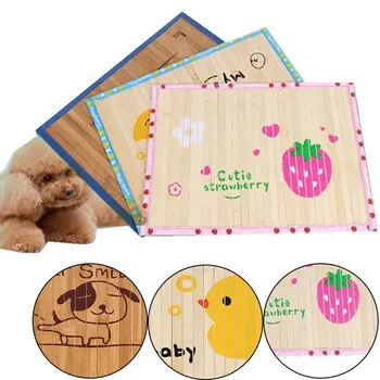 

Summer Pet Cooling Mats Cooler Bed Mattress for Small/Medium Big Dogs/Cats Cool Pet Sofa Cushion Carbonized Bamboo Mat Kennel