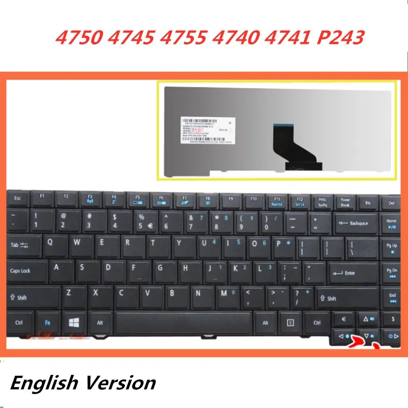 Английская клавиатура для ноутбука ACER TravelMate TM 4750 4745 4755 4740 4741 P243 сменная Клавиатура для ноутбука