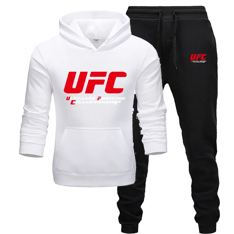 white-R black-R Мужская толстовка с капюшоном, спортивный костюм, мужские и женские худи, свитеры, штаны, комплект, мужские комплекты - Цвет: white-R black-R
