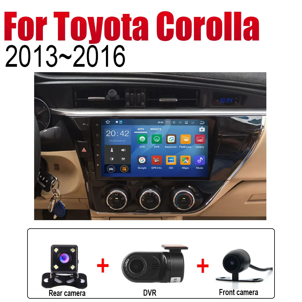 Extra Items ZaiXi Android автомобильный Радио Стерео gps навигация для Toyota Corolla 2013~ Bluetooth wifi 2din автомобильный Радио мультимедийный плеер аудио - Цвет: Extra Items