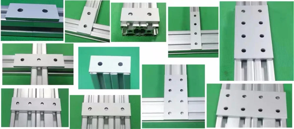 8 отверстий Соединительная пластина 2040 6060 8080 9090 Соединительная пластина угловой кронштейн Соединительная плата для алюминиевых профилей